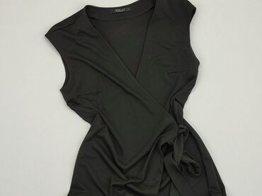 czarna sukienki z tiulowymi rękawami: Sukienka, S, Mohito, stan - Bardzo dobry