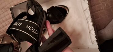 лингама витамины: Босоножки, 35, Louis Vuitton, Новый, цвет - Черный