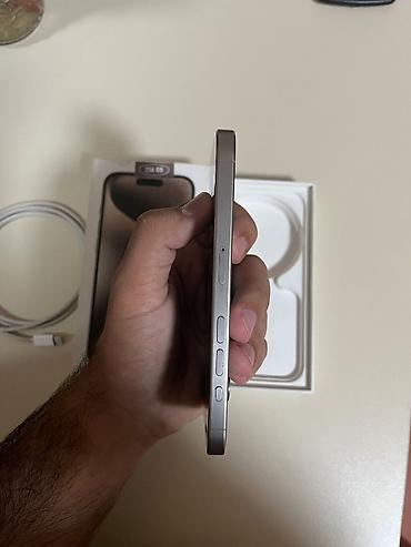 Mobil telefonlar: IPhone 15 Pro, 256 GB, Natural Titanium, Simsiz şarj, Face ID — 3