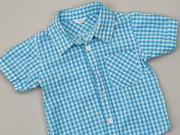 koszula oversize w kratę: Bluzka, 9-12 m, stan - Dobry
