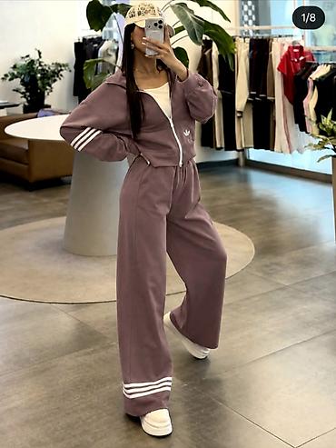deo adidas: Adidas ženska trenerka široke nogavice NOVO Novo Pamuk Veličine s m l — 1