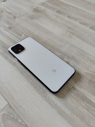 чехол pixel 6: Google Pixel 4, Б/у, 128 ГБ, цвет - Белый, 1 SIM, eSIM