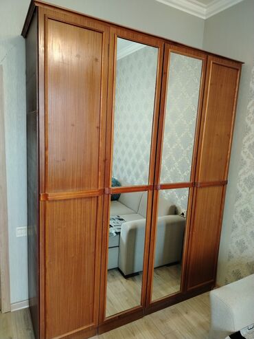 ангелина мебель: Б/у, Распашной, 4 двери Прямой шкаф, Гардеробный шкаф, Беларусь