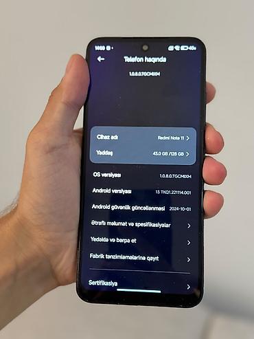 redmi note 10 irsad telecom: Redmi Note 11, 128 GB, rəng - Qara, İki sim kartlı — 3
