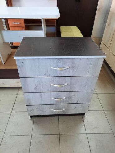 Комоды для одежды: Комод для одежды, Новый, С зеркалом, ЛДСП, цвет - Белый, Бесплатная доставка — 10