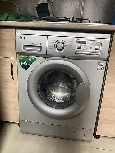 ariston su: Paltaryuyan maşın LG, 6 kq, İşlənmiş, Avtomat, Qurutmasız, Kredit yoxdur, Ünvandan götürmə — 1