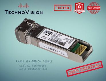 kompüter keys: Cisco SFP 10G SR Module ✔️Sertifikasiyadan keçmiş təcrübəli