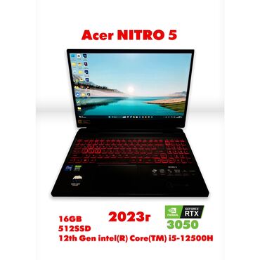 acer nitro: Ноутбук, Acer, 16 ГБ ОЗУ, Intel Core i5, 15.6 ", Б/у, Игровой, память HDD + SSD