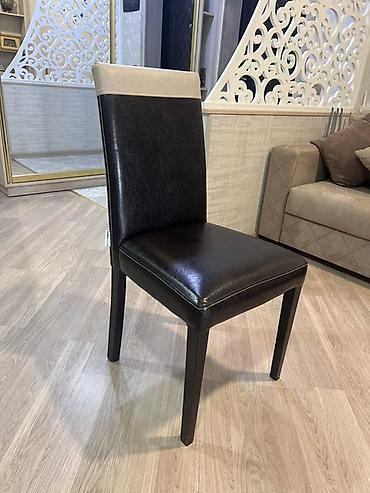iwlenmiw stullar: Mətbəx üçün, İşlənmiş, Qatlanmayan, rəng - Qara Stul — 1