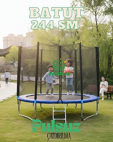 Uşaq dünyası: 🤸‍♂️💙 **AYKIDS 08 Pilləkənli Batut – 244 sm Premium Keyfiyyət!** 💙🤸‍♀️ — 3