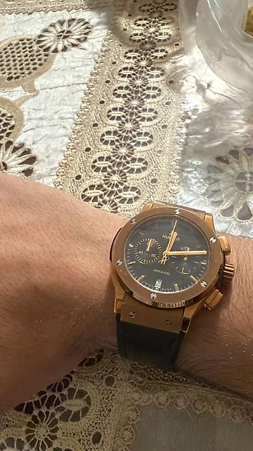 Наручные часы: Hublot üslubunda qol saatı - Korpus: qızılı tonlu metal, ön bezel 6 — 2