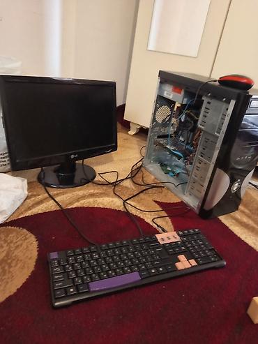 купить подержанный ноутбук: Masaüstü kompüter seti – sistem bloku, LG monitor, klaviatura və siçan — 1
