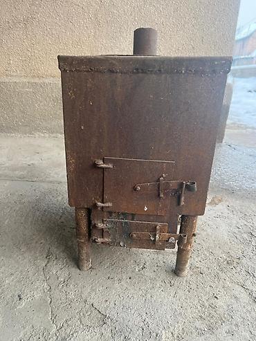 Буржуйки: Печь-буржуйка металлическая, цилиндрическая, чугунная 6000 сом — 8
