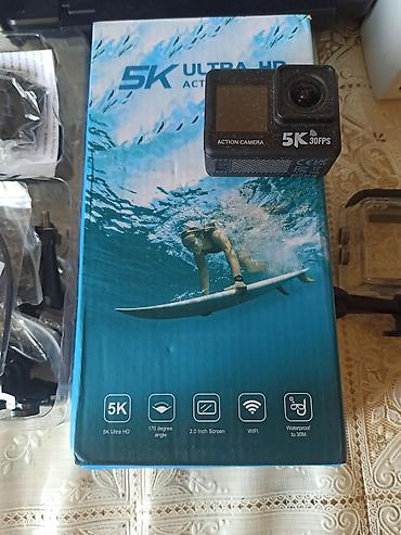 5K Ultra HD Action Camera - Video: 5K, 30 FPS - Geniş bucaq: 170° lalafo.az -da 5K Ultra HD Action Camera - Video: 5K, 30 FPS - Geniş bucaq: 170°