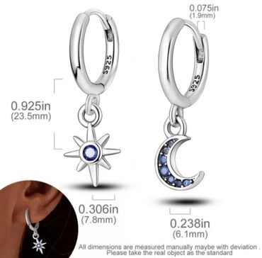 pandora minđuse: Hoop earrings, Material: Silver