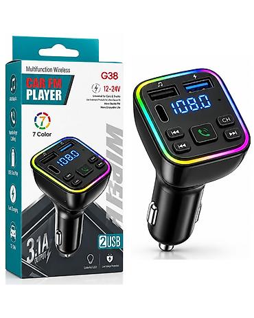 et ceken masin: G38 simsiz avtomobil FM transmitter və şarj cihazı Avtomobil üçün — 1