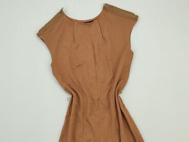 brązowy t shirty damskie: Dress, S (EU 36), Reserved, condition - Very good