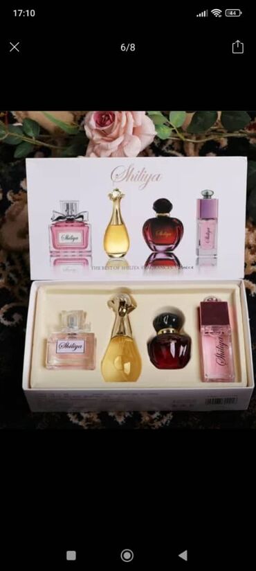 Ингаляторы, небулайзеры: Женский парфюм shiliys Новый в подарочной коробке в комплекте 4 шт
