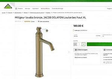Slavine: Retro slavina za lavabo – Jacob Delafon “Louise”, hrom - Tip — 22