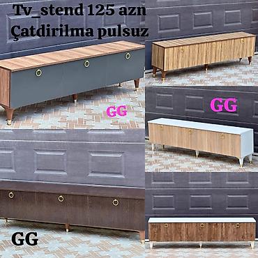 interturan mebel: Yeni, Düz TV altlığı, Polkalı — 2