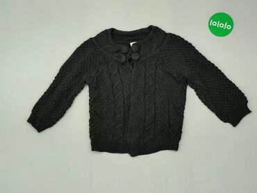 Sweter rozpinany XS (EU 34), stan - Dobry, wzór - Jednolity kolor, kolor - Czarny