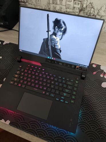 акустические системы asus со светомузыкой: Ноутбук, Asus, 16 ГБ ОЭТ, AMD Ryzen 9, 15.6 ", Колдонулган, Жумуш, окуу үчүн, эс тутум SSD