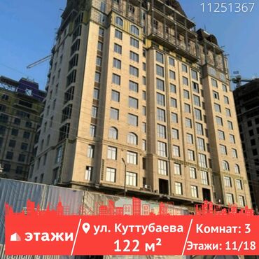 срочно срочно продаю: 3 комнаты, 122 м², Элитка, 11 этаж