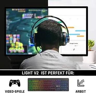 tv box android 14: KLIM LIGHT V2 NEMACKA BEZICNA RGB TASTATURA ZA PC MAC PS4I 5 | Cene — 8