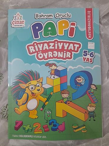 Tədris ədəbiyyatı: **Papi Riyaziyyat Öyrənir** – məktəbəqədər uşaqlar üçün riyaziyyat — 1