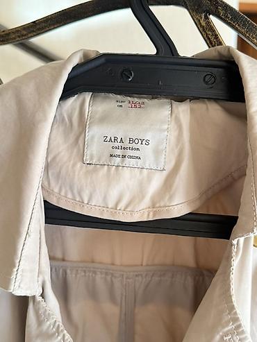 Детская одежда и обувь: Zara Boys kolleksiyasından bej rəngli trençkot. - Model: ikiqat — 3