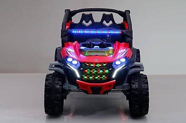 kiçik maşınlar: 🚙 Jeep Auto 4×4 Buggy 12V – Uşaq Elektromobili (Qırmızı və ağ rəng ) — 8