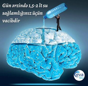 Su: Eva Su – 19 litrlik bidon içməli su Məhsul: - Həcm: 19 L bidon - — 8