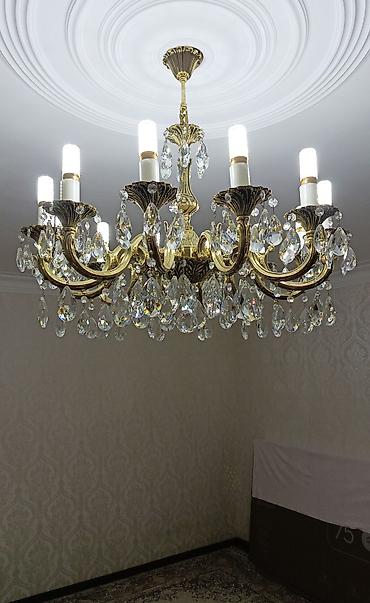 İşıqlandırma: Çılçıraq, 10 və daha çox lampa, Metal — 2