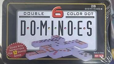 nerd dasi: Stolüstü oyunlar dəsti – domino, loto və zərlər - Domino: Taxta — 9