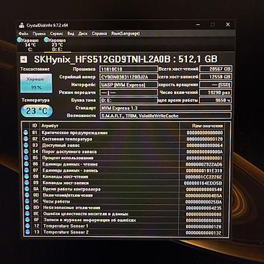 Жесткие диски, переносные винчестеры: Накопитель, Б/у, SK Hynix, SSD, 512 ГБ — 8