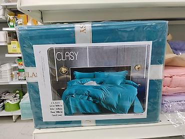 Комплект постельного белья CLASY, бирюзовый Элегантный комплект