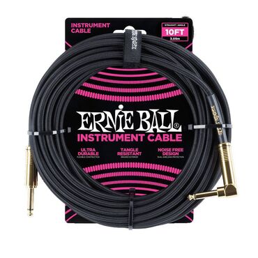gitara kabel: ERNIE BALL 6081 Alət üçün kabel (3,05 metr) ( Gitara üçün kabel