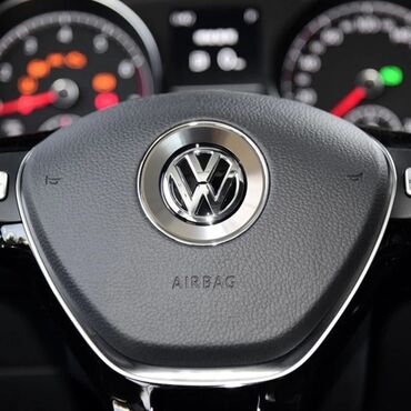 volkswagen golf запчасти: 3D наклейка на рулевое колесо для Volkswagen Golf 6 7 Polo CC Tiguan