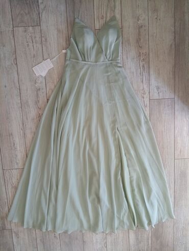 haljina dva: XS (EU 34), bоја - Zelena, Večernji, maturski, Na bretele