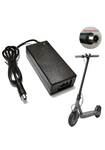 Elektrikli samokatlar: Elektrikli Scooter-lər və Seagway üçün Şarj aleti, adapter mövcutdur