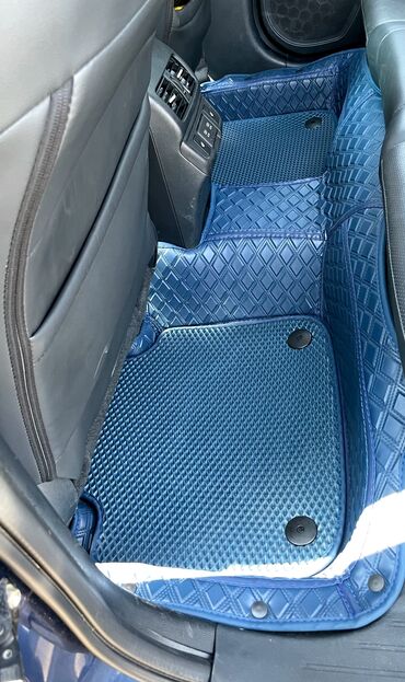 Полики: 5D Экокожа Полики Для салона Subaru, цвет - Синий, Новый, Самовывоз, Платная доставка — 2