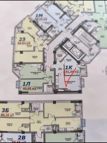 тоголок молдо дом куплю: 1 комната, 41 м², Элитка, 4 этаж, ПСО (под самоотделку)