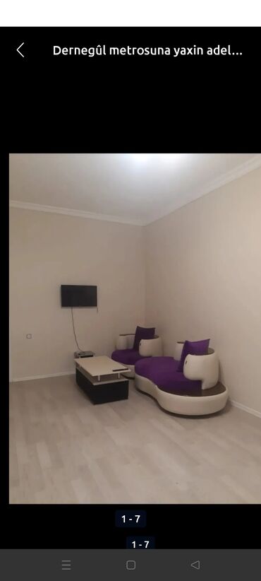 yevlaxda ev: 60 kv. m, 2 otaqlı, Kombi, Qaz, İşıq