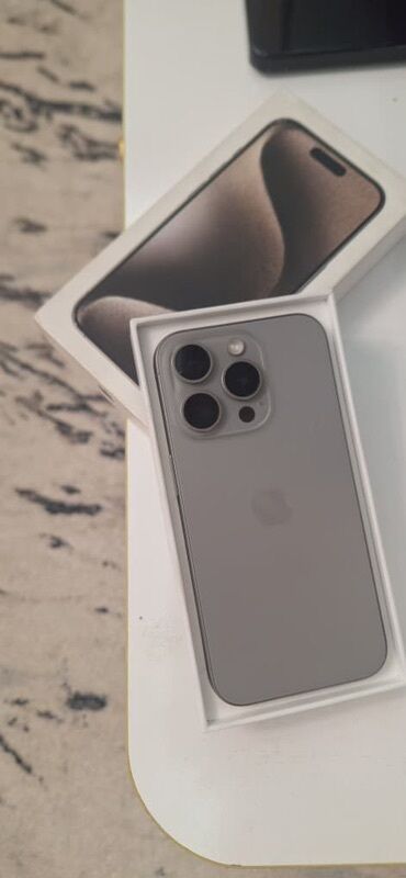 компью: IPhone 15 Pro, Natural Titanium, Коробка