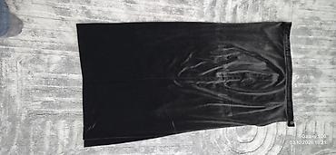 Məhsul: Qara məxməri ətək -Ölçü: 48 - Material: Yumşaq məxmər (parlaq