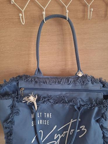 torba za dokumente: Velika platnena torba „Meet the Sunrise – Kyoto-3“ - Materijal — 2