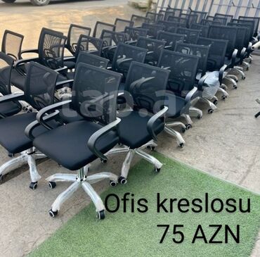 ikinci el ofis kreslosu: Ofis kreslosu 75 azn. ünvan; suraxani ray,Qaraçuxur qəs.(Lukoilin