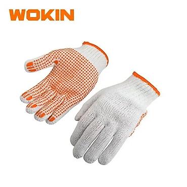 robot əlcək: WOKIN 451110 PVC nöqtəli trikotaj iş əlcəyi – 12 cüt (10/XL) WOKIN — 1