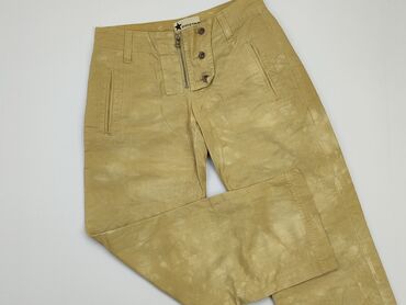 żółte bluzki damskie: Material trousers, S (EU 36), condition - Good