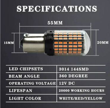Auto oprema: NOVO- LED Auto Sijalice za Stop svetla i Poziciju 1156 — 12
